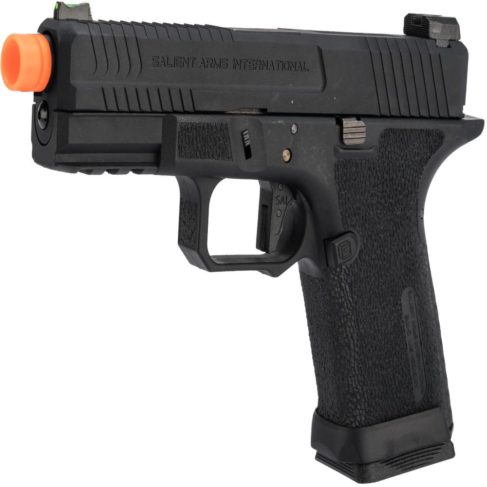 Evike Airsoft - EMG Salient Arms International BLU Compact Airsoft Practice Platform (Type: Blackout w/Green Gas Mag)
