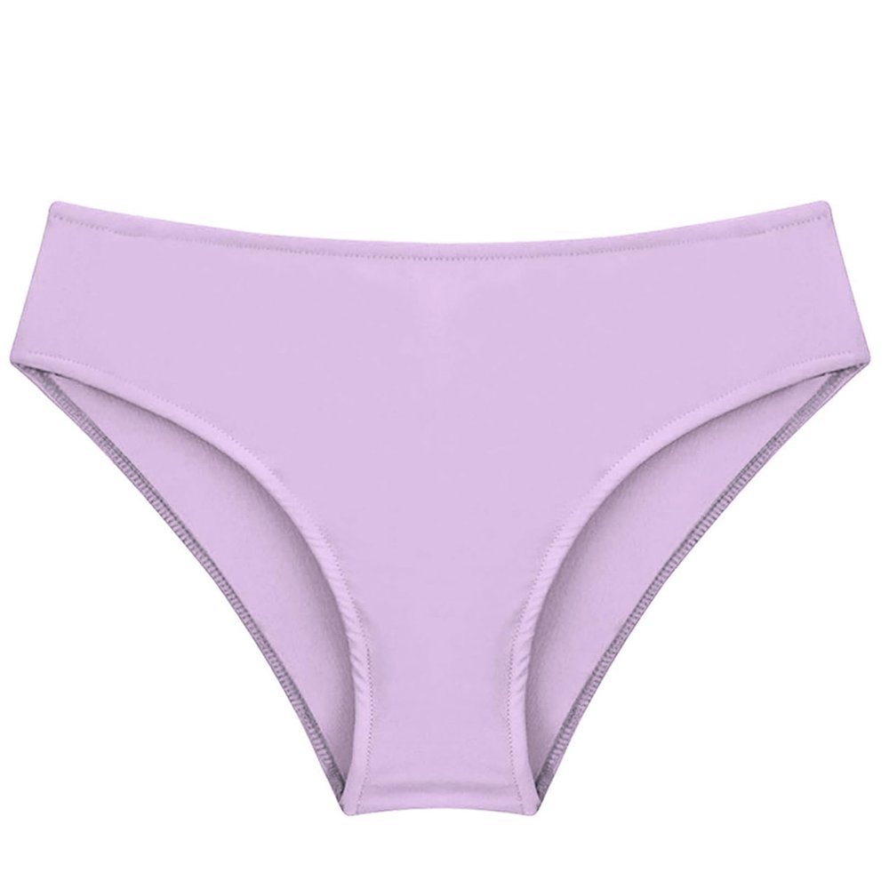 Moily Kids Girls Swim Bikini Bottoms Solid Color Triangle Swimsuit Briefs Swimwear Gymnastics Dance Sports Underpants Lavender 12 Years