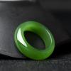KayuHpFQ Ring for Women,Good Luck Jewelry Spinach Green Ring for women and men,7 view 3