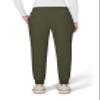 KOI Basics Gemma Women's 5-Pocket Stretch Jogger Olive Green Small Tall view 2
