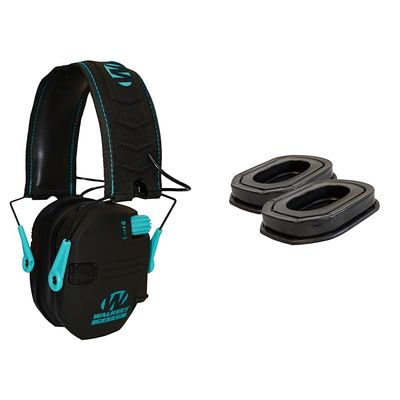 Walker's Game Ear GWP-RSEM-TL Razor Slim Electronic Muff - Teal Game Ear Gel Filled Ear Pad