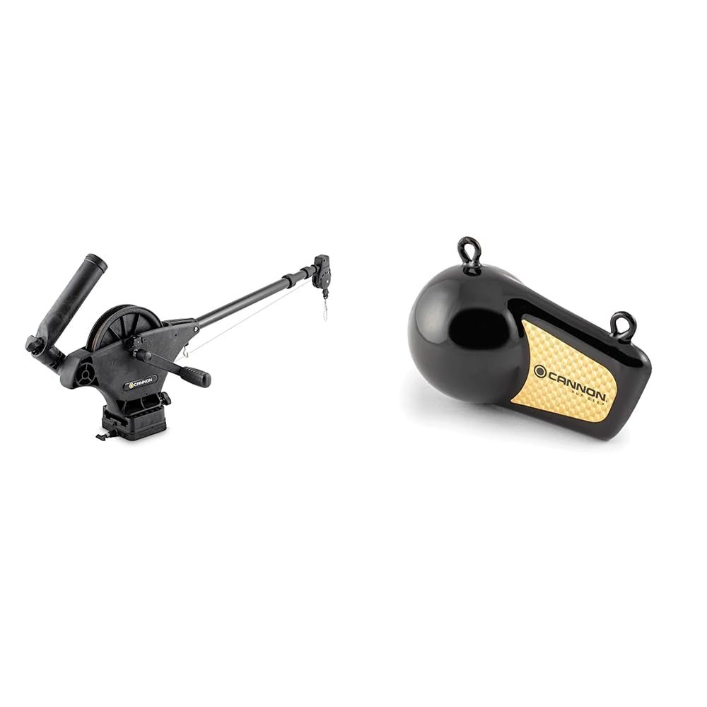 Cannon Uni-Troll Manual Downrigger (10 STX) and Cannon Flash Weight (8-Pound)