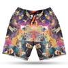 Funny Cat Men's Swim Trunks - Galaxy Space Hawaiian Shorts for Men, Men's Summer Bathing Shorts Set 34 Size Size 4XL view 1