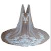 AiberLisha Long Wedding Cape Lace Applique Wedding Veil Cloak For Bride White 3 M view 1