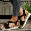 Dheva-C Orthopedic Wedge Sandals for Women Summer Dressy Open Toe Ankle Strap Platform Fashion Sandals Buckle Ankle Strap Casual Beach Outdoor Sandals Wedges Sandal Shoes (1-Bronze, 9) view 2