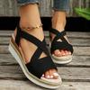 Dheva-C Orthopedic Wedge Sandals for Women Summer Dressy Open Toe Ankle Strap Platform Fashion Sandals Buckle Ankle Strap Casual Beach Outdoor Sandals Wedges Sandal Shoes (1-Bronze, 9) view 4