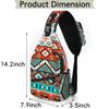 bisibuy Aztec Geometric Sling Bag for Women Men Crossbody Sling Backpack Shoulder Bag Chest Bag Daypack for Travel Hiking Outdoor view 2