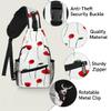 bisibuy Spring Poppy Flowers Sling Bag for Women Men Crossbody Sling Backpack Shoulder Bag Chest Bag Daypack for Travel Hiking Outdoor view 3