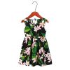 KAGAYD Kids Girls Boho Dress Toddler Girls Crew Neck Summer Sleeveless Sundress Casual Beach Floral Prints (Green, 6-7 Years) view 2