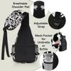 bisibuy Cute Cow Print Sling Bag for Women Men Crossbody Sling Backpack Shoulder Bag Chest Bag Daypack for Travel Hiking Outdoor view 4