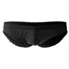 Hularka Men's Swimwear Briefs Solid Low Rise Bulge Pouch Underpants Quick Dry Bikini Swimsuits Black Medium view 3