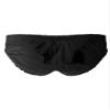Hularka Men's Swimwear Briefs Solid Low Rise Bulge Pouch Underpants Quick Dry Bikini Swimsuits Black Medium view 4