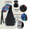 bisibuy Beautiful Peacock Feather Sling Bag for Women Men Crossbody Sling Backpack Shoulder Bag Chest Bag Daypack for Travel Hiking Outdoor view 4