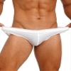 Hularka Men's Swimwear Briefs Solid Low Rise Bulge Pouch Underpants Quick Dry Bikini Swimsuits Ivory XX-Large view 2
