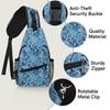 bisibuy Bohemian Paisley Pattern Sling Bag for Women Men Crossbody Sling Backpack Shoulder Bag Chest Bag Daypack for Travel Hiking Outdoor view 3