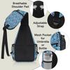 bisibuy Bohemian Paisley Pattern Sling Bag for Women Men Crossbody Sling Backpack Shoulder Bag Chest Bag Daypack for Travel Hiking Outdoor view 4
