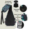 bisibuy Palm Leaf Flamingo Pattern Sling Bag for Women Men Crossbody Sling Backpack Shoulder Bag Chest Bag Daypack for Travel Hiking Outdoor view 4