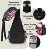 bisibuy Basketball America Flag Sling Bag for Women Men Crossbody Sling Backpack Shoulder Bag Chest Bag Daypack for Travel Hiking Outdoor view 4