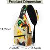 bisibuy Chicken And Rooster Sling Bag for Women Men Crossbody Sling Backpack Shoulder Bag Chest Bag Daypack for Travel Hiking Outdoor view 2