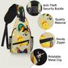 bisibuy Chicken And Rooster Sling Bag for Women Men Crossbody Sling Backpack Shoulder Bag Chest Bag Daypack for Travel Hiking Outdoor view 3