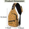 bisibuy Old Caravel Sea Monsters Sling Bag for Women Men Crossbody Sling Backpack Shoulder Bag Chest Bag Daypack for Travel Hiking Outdoor view 2