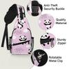 bisibuy Animal Cute Panda Sling Bag for Women Men Crossbody Sling Backpack Shoulder Bag Chest Bag Daypack for Travel Hiking Outdoor view 3