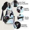 bisibuy Cute Cows Sling Bag for Women Men Crossbody Sling Backpack Shoulder Bag Chest Bag Daypack for Travel Hiking Outdoor view 3