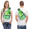 bisibuy Coconut Tree Wooden Texture Sling Bag for Women Men Crossbody Sling Backpack Shoulder Bag Chest Bag Daypack for Travel Hiking Outdoor view 2