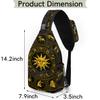 bisibuy Astrology Horoscope Sling Bag for Women Men Crossbody Sling Backpack Shoulder Bag Chest Bag Daypack for Travel Hiking Outdoor view 2