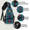 bisibuy Aztec Geometric Pattern Sling Bag for Women Men Crossbody Sling Backpack Shoulder Bag Chest Bag Daypack for Travel Hiking Outdoor view 3