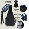 bisibuy Whales Wheels Anchors Sling Bag for Women Men Crossbody Sling Backpack Shoulder Bag Chest Bag Daypack for Travel Hiking Outdoor view 4