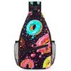 bisibuy Colorful Funny Donut Sling Bag for Women Men Crossbody Sling Backpack Shoulder Bag Chest Bag Daypack for Travel Hiking Outdoor view 1
