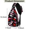 bisibuy Skeleton Color Sling Bag for Women Men Crossbody Sling Backpack Shoulder Bag Chest Bag Daypack for Travel Hiking Outdoor view 2