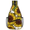 bisibuy Sunflower Flower Sling Bag for Women Men Crossbody Sling Backpack Shoulder Bag Chest Bag Daypack for Travel Hiking Outdoor view 1