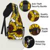 bisibuy Sunflower Flower Sling Bag for Women Men Crossbody Sling Backpack Shoulder Bag Chest Bag Daypack for Travel Hiking Outdoor view 3