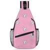 bisibuy Bulldog Pink Sling Bag for Women Men Crossbody Sling Backpack Shoulder Bag Chest Bag Daypack for Travel Hiking Outdoor view 1