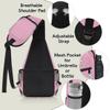 bisibuy Bulldog Pink Sling Bag for Women Men Crossbody Sling Backpack Shoulder Bag Chest Bag Daypack for Travel Hiking Outdoor view 4