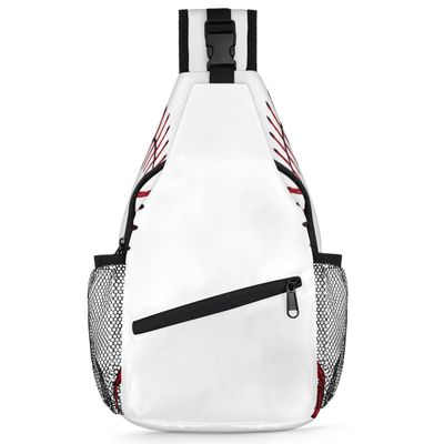 bisibuy Baseball Sling Bag for Women Men Crossbody Sling Backpack Shoulder Bag Chest Bag Daypack for Travel Hiking Outdoor