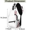 bisibuy Baseball Sling Bag for Women Men Crossbody Sling Backpack Shoulder Bag Chest Bag Daypack for Travel Hiking Outdoor view 2