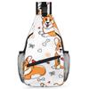 bisibuy Cute Corgi Dog Sling Bag for Women Men Crossbody Sling Backpack Shoulder Bag Chest Bag Daypack for Travel Hiking Outdoor view 1