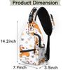 bisibuy Cute Corgi Dog Sling Bag for Women Men Crossbody Sling Backpack Shoulder Bag Chest Bag Daypack for Travel Hiking Outdoor view 2