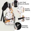 bisibuy Cute Corgi Dog Sling Bag for Women Men Crossbody Sling Backpack Shoulder Bag Chest Bag Daypack for Travel Hiking Outdoor view 3