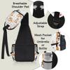 bisibuy Cute Corgi Dog Sling Bag for Women Men Crossbody Sling Backpack Shoulder Bag Chest Bag Daypack for Travel Hiking Outdoor view 4