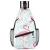 bisibuy Bird Flamingos Sling Bag for Women Men Crossbody Sling Backpack Shoulder Bag Chest Bag Daypack for Travel Hiking Outdoor view 1