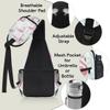 bisibuy Bird Flamingos Sling Bag for Women Men Crossbody Sling Backpack Shoulder Bag Chest Bag Daypack for Travel Hiking Outdoor view 4
