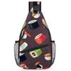 bisibuy Kawaii Sushi Food Sling Bag for Women Men Crossbody Sling Backpack Shoulder Bag Chest Bag Daypack for Travel Hiking Outdoor view 1
