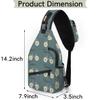 bisibuy Daisy Bicycle Design Sling Bag for Women Men Crossbody Sling Backpack Shoulder Bag Chest Bag Daypack for Travel Hiking Outdoor view 2