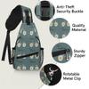 bisibuy Daisy Bicycle Design Sling Bag for Women Men Crossbody Sling Backpack Shoulder Bag Chest Bag Daypack for Travel Hiking Outdoor view 3