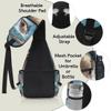 bisibuy Funny Shark Sling Bag for Women Men Crossbody Sling Backpack Shoulder Bag Chest Bag Daypack for Travel Hiking Outdoor view 4