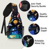 bisibuy Space Galaxy Solar System Sling Bag for Women Men Crossbody Sling Backpack Shoulder Bag Chest Bag Daypack for Travel Hiking Outdoor view 3